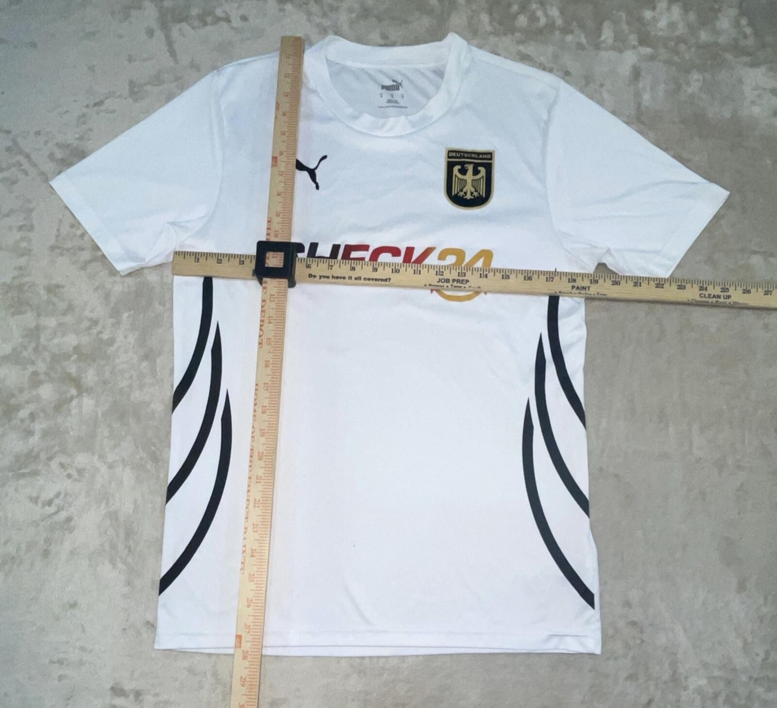 PUMA Germany 2024 Football Shirt Men’s Size MEDIUM CHECK24 White Soccer Jersey