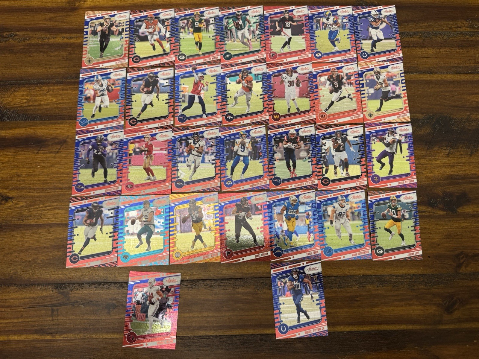 2024 Panini Absolute Red And Blue Card Lot. 30X Cards. ￼