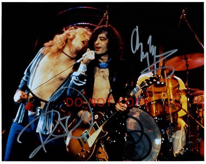 Led Zeppelin band Signed reprint 8×10 Photo Autographed RP #2