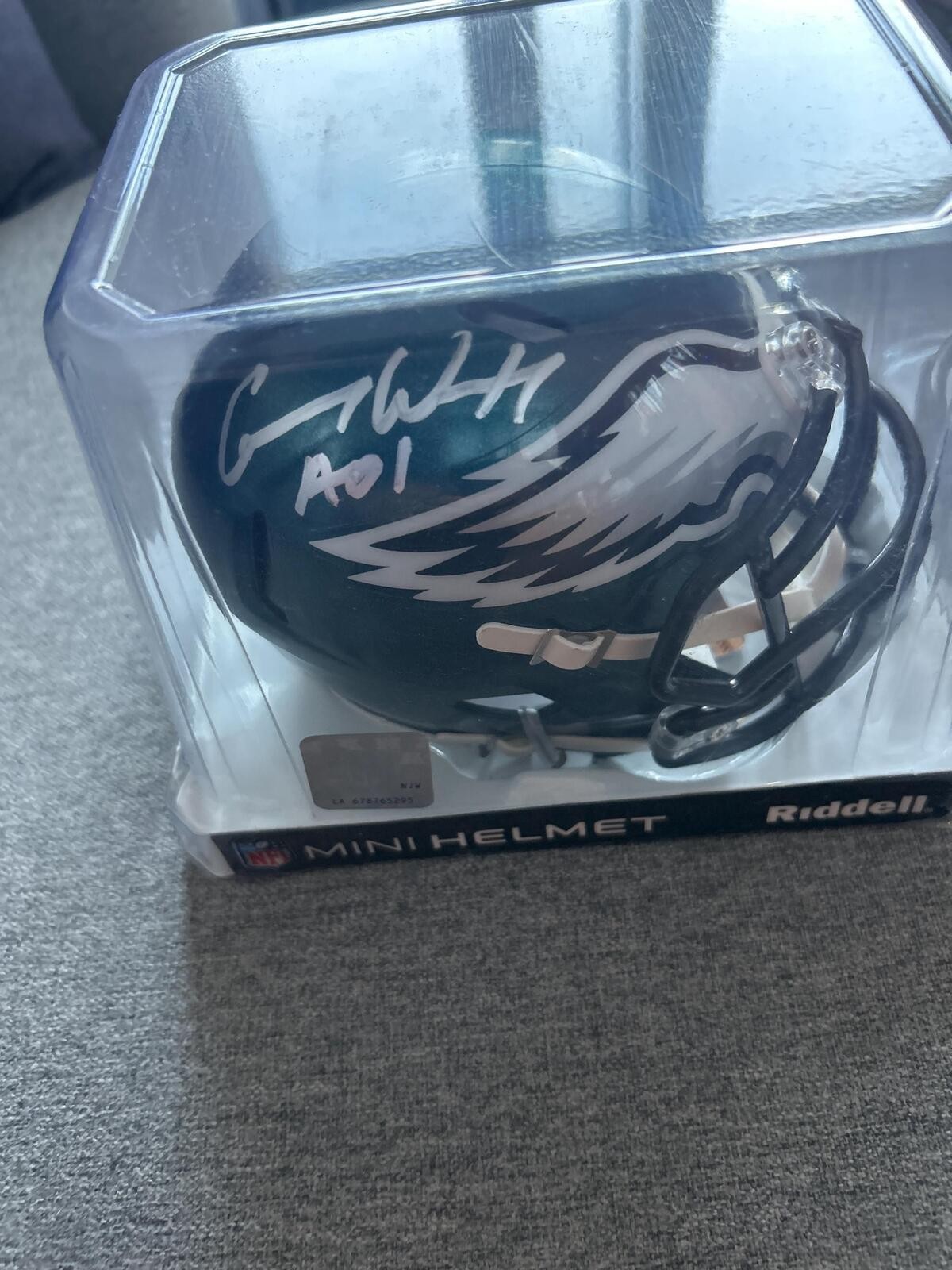 Carson Wentz Signed Autographed Philadelphia Eagles Mini Helmet w/COA