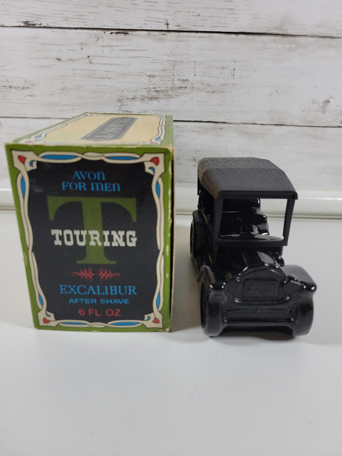 Vintage Avon Touring T Excalibur After Shave 6 oz Full Bottle with Original Box