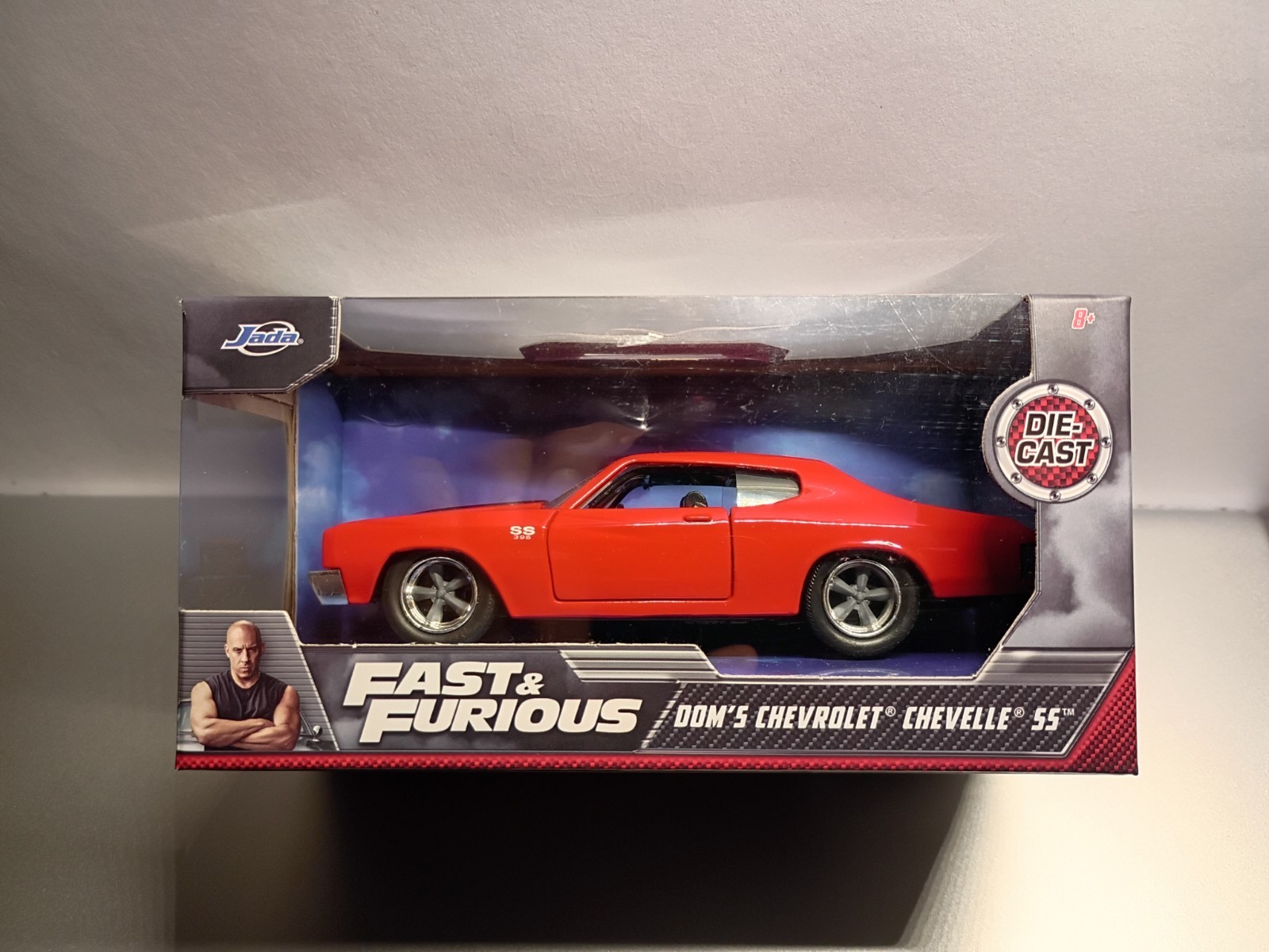 2022 Fast & Furious Dom’s Chevrolet Chevelle SS Red Diecast Damaged Blister