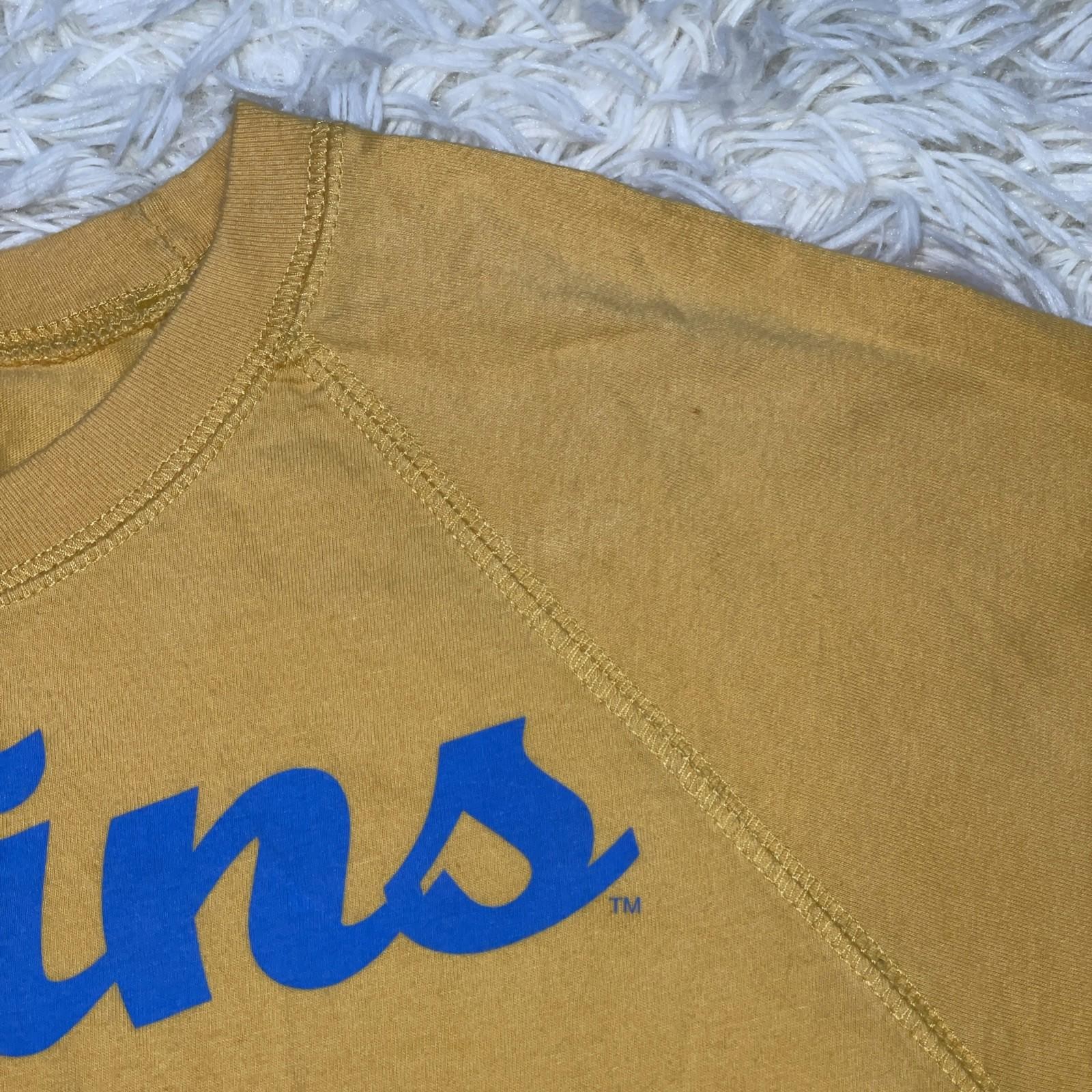 UCLA Bruins NCAA Champions Made Here Yellow Long Sleeve T-Shirt Women’s Size S