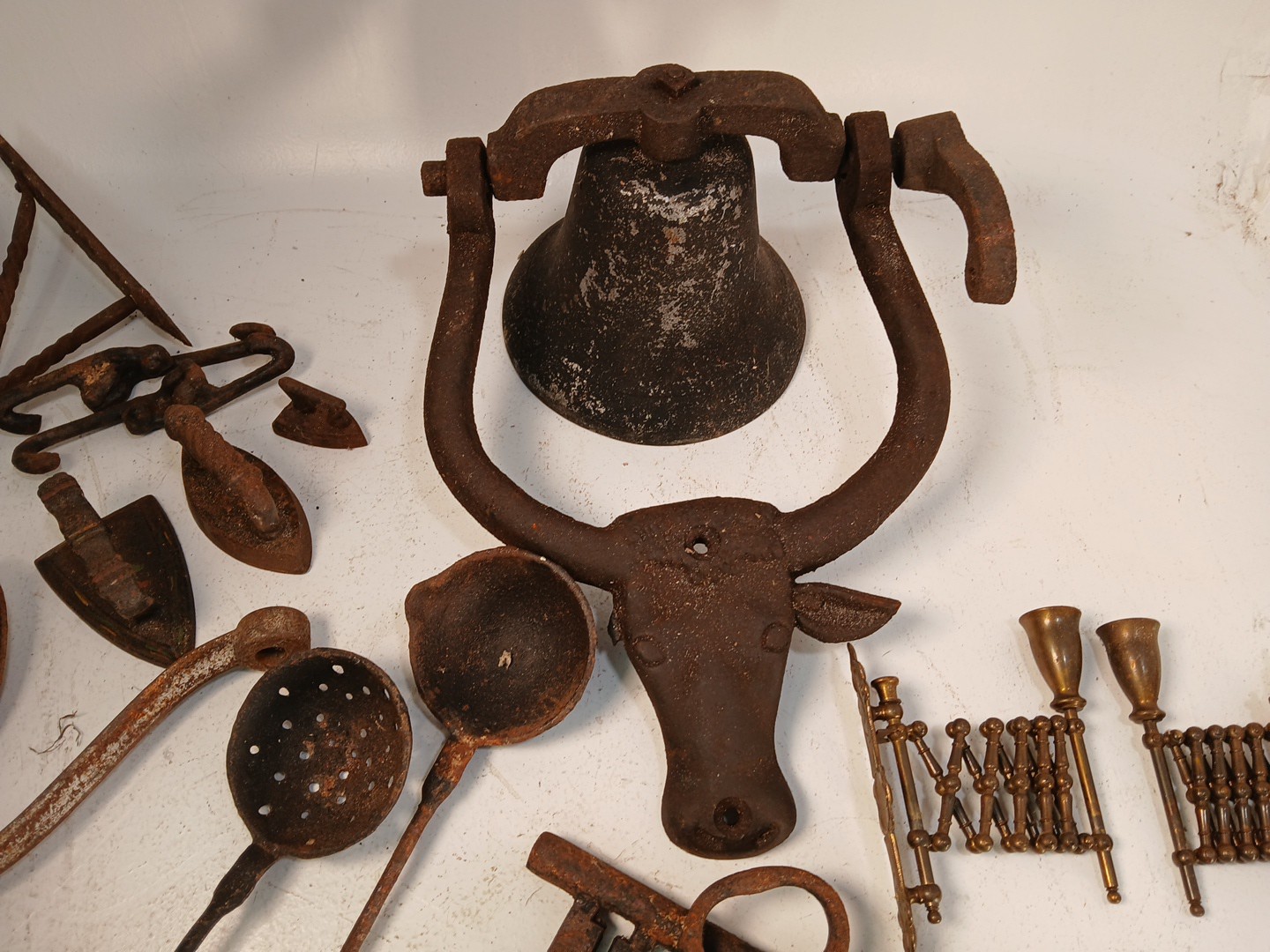 Interesting Estate Lot Of Old Metal Objects Found In A Box