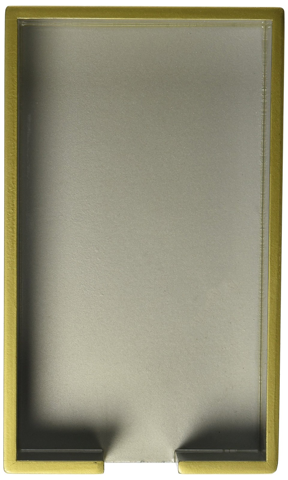 Paperproducts Design Lacquered Wood Guest Towel Holder – Silver with Gold Trim