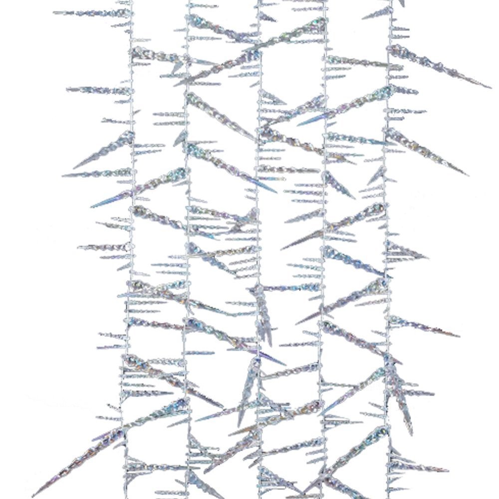 Kurt Adler 9-Foot Twisted Crystal Rainbow Icicle Garland