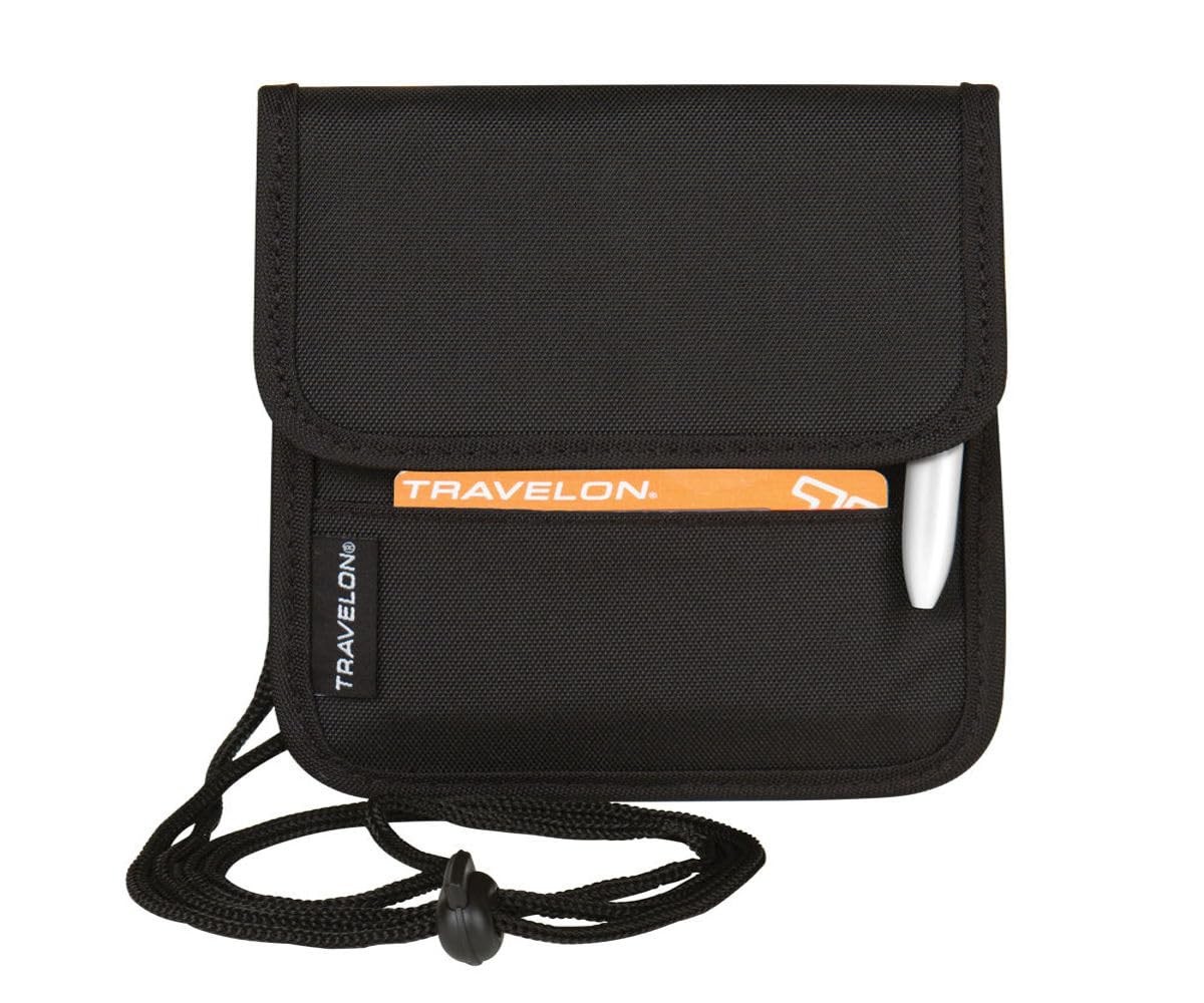 Travelon Folding ID Boarding Pass Holder Black Travelon Mixed Materials Travel