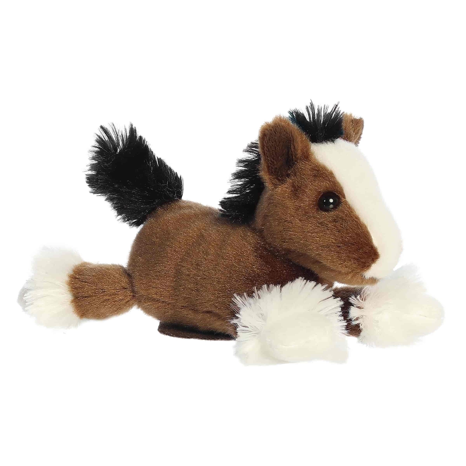 Aurora Shoulderkins Atlas Clydesdale Plush Brown 7in Stuffed Animal Buddy