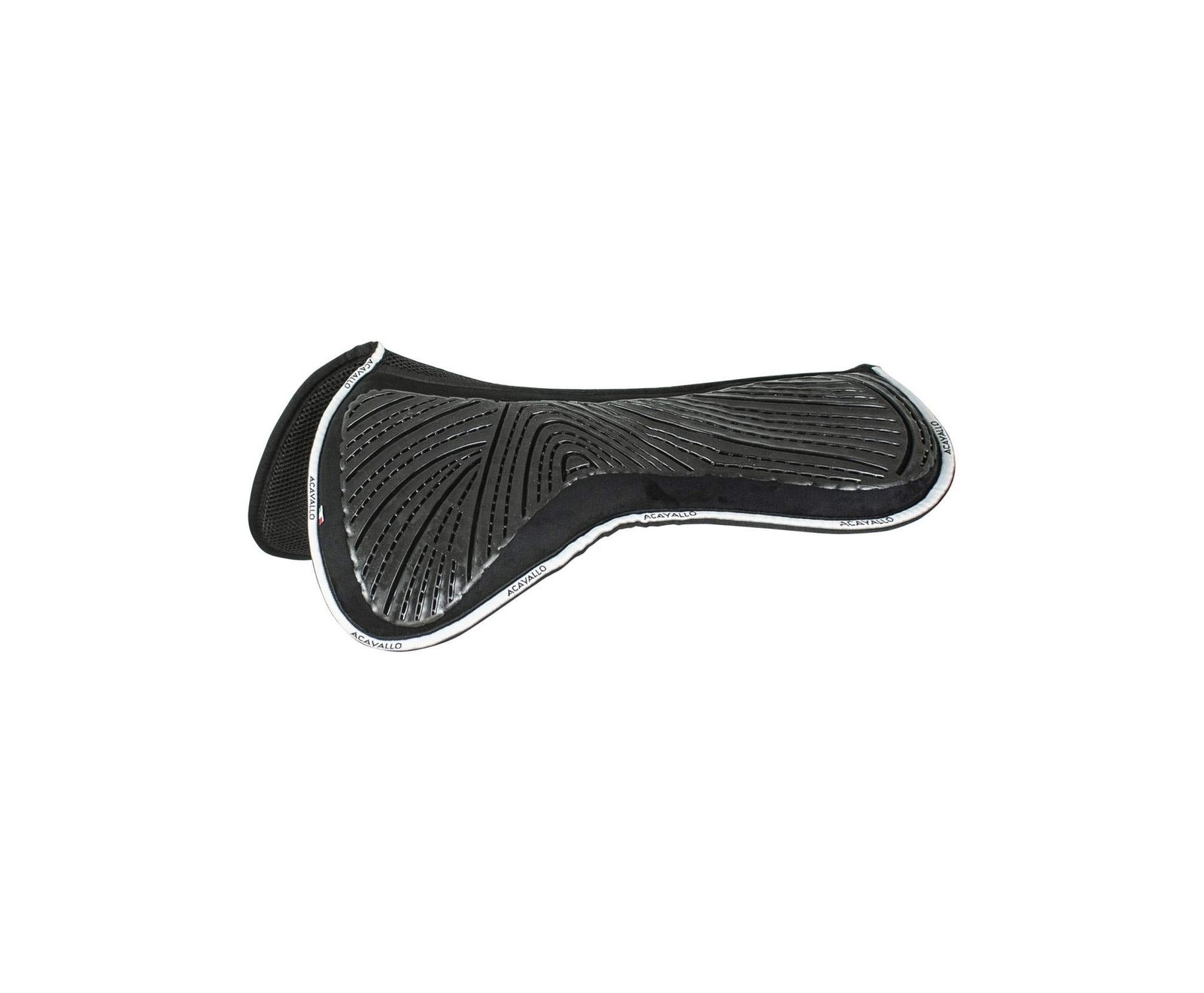 Acavallo Dressage Saddle Pad Fabric Black 2003 Natural 3D Equestrian Horse Tack