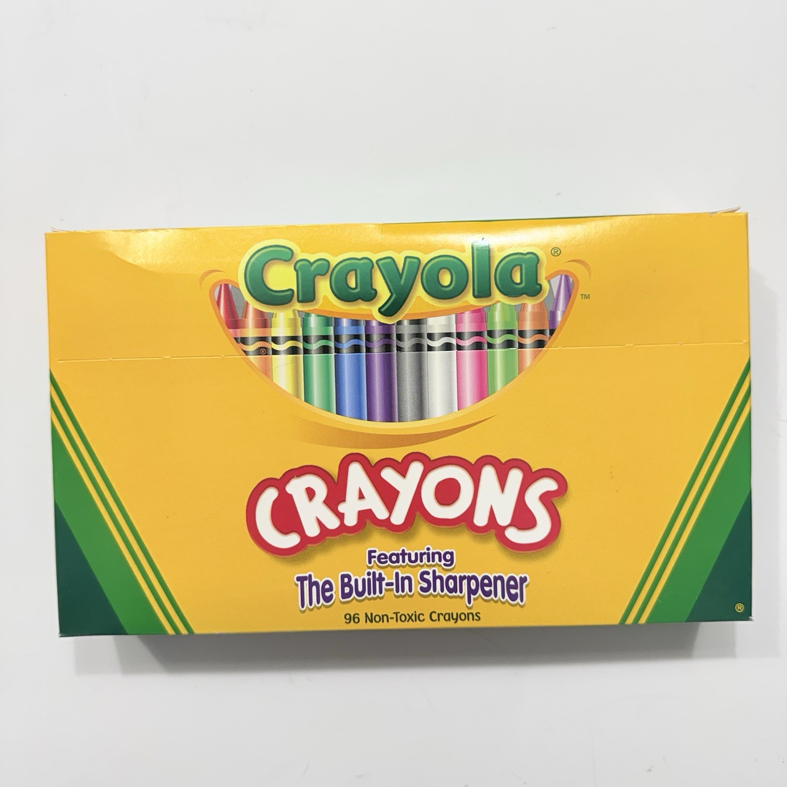 NIB 96 Crayola Crayons Built In Sharpener – 2002 Retired/Rare & Metallic RX Gel