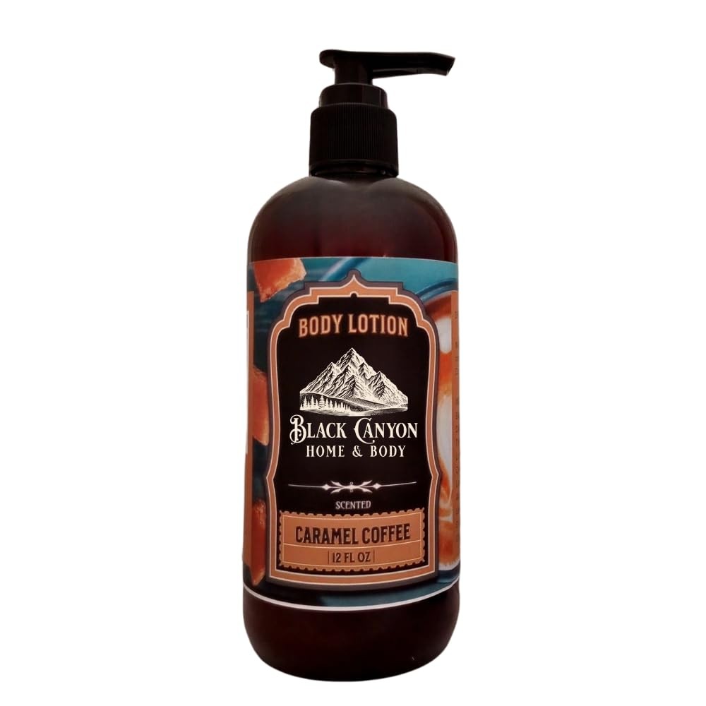 Black Canyon Caramel Coffee Body Lotion 12oz Lanolin Jojoba
