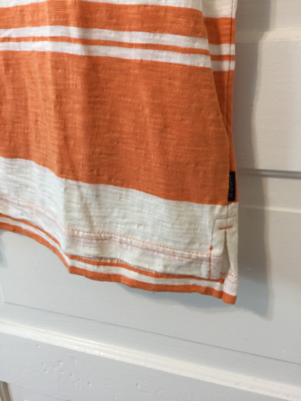 IZOD ORANGE COLLAR STRIPED L SHORT SLEEVE POLO SHIRT MEN INDIA