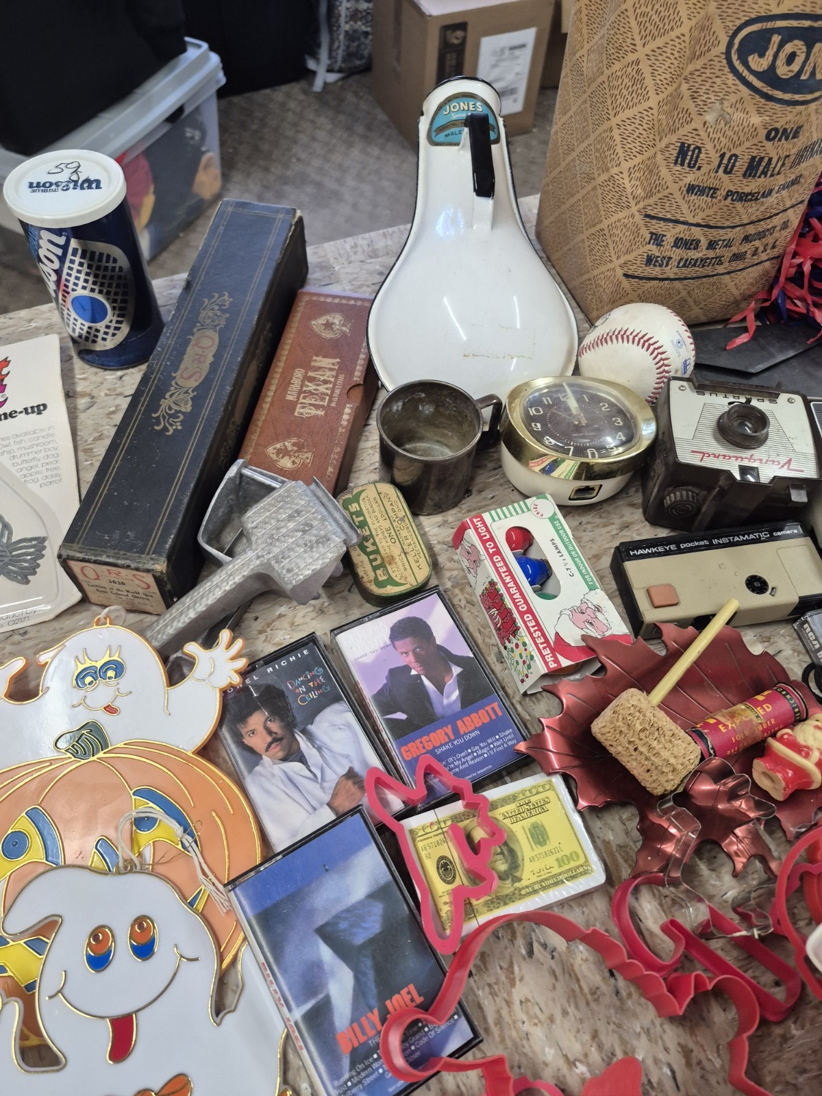 Huge Vintage Junk Drawer Lot Collectibles Box Resellers Bulk Wholesale Treasures