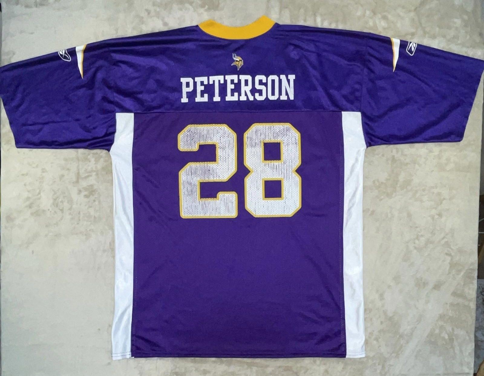 NFL Reebok Minnesota Vikings #28 Adrian Peterson Men’s Size XL Jersey Purple