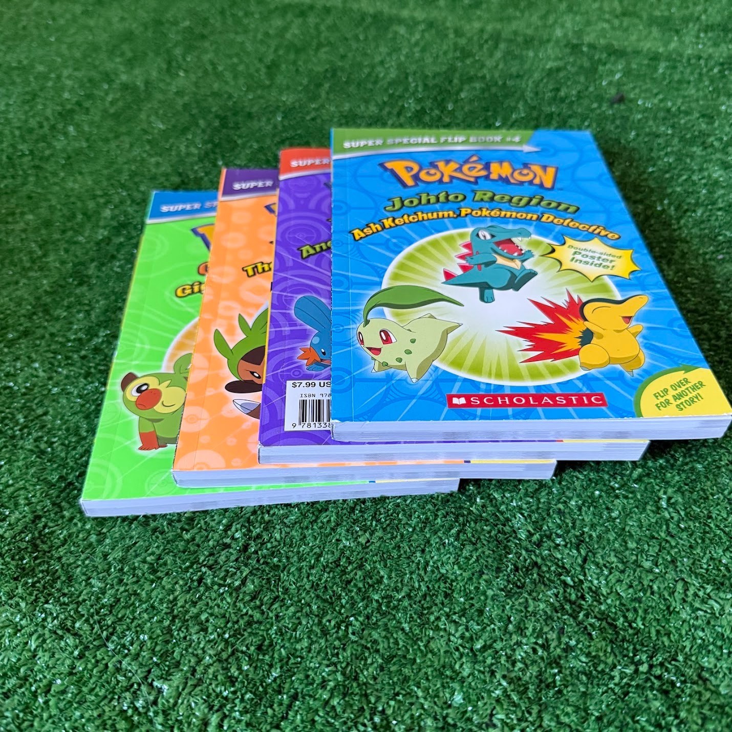 Pokemon Fan Guide Centennial Magazine + Scholastic Chapter Collection 4 Books