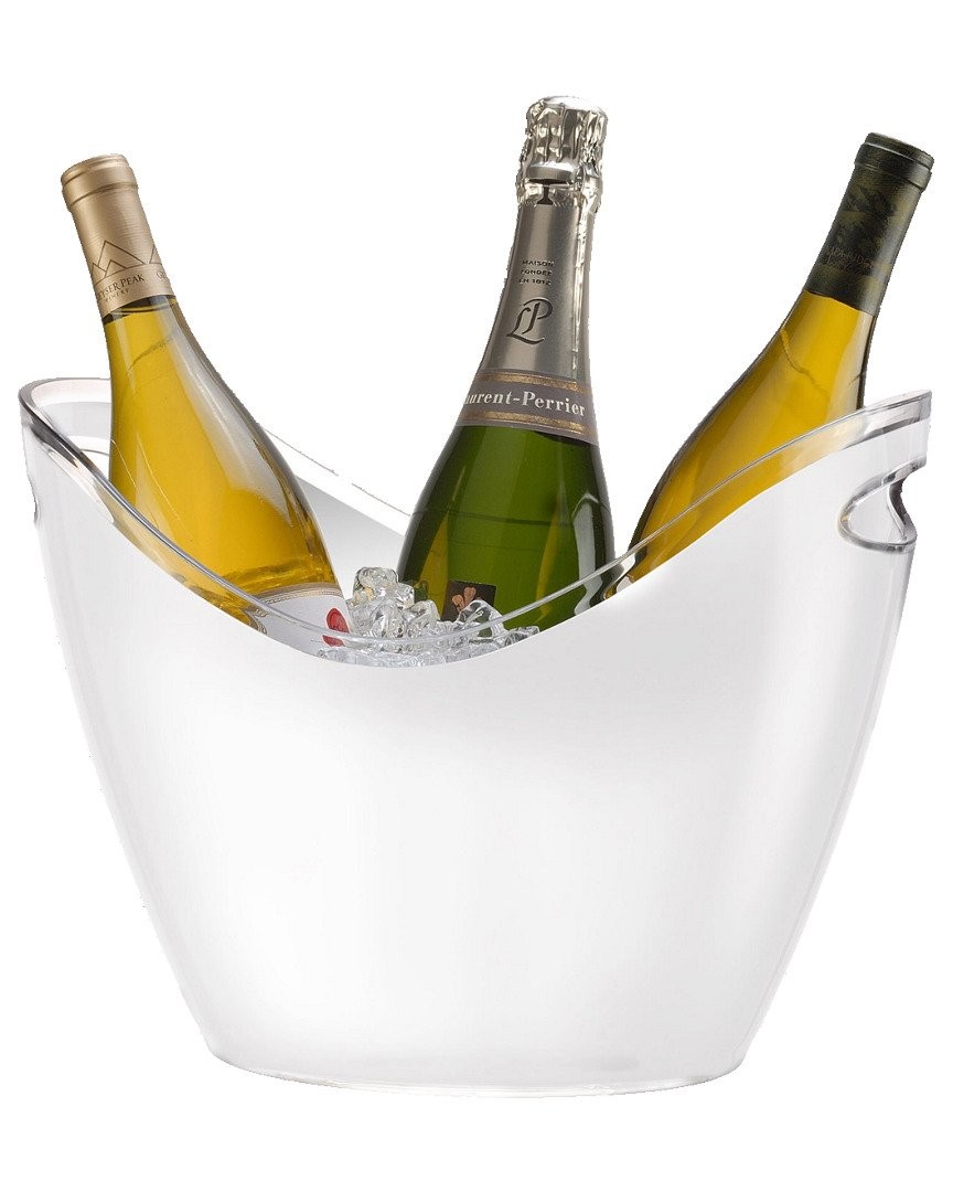 Vino Gondola 4 Bottle Tub, Whte