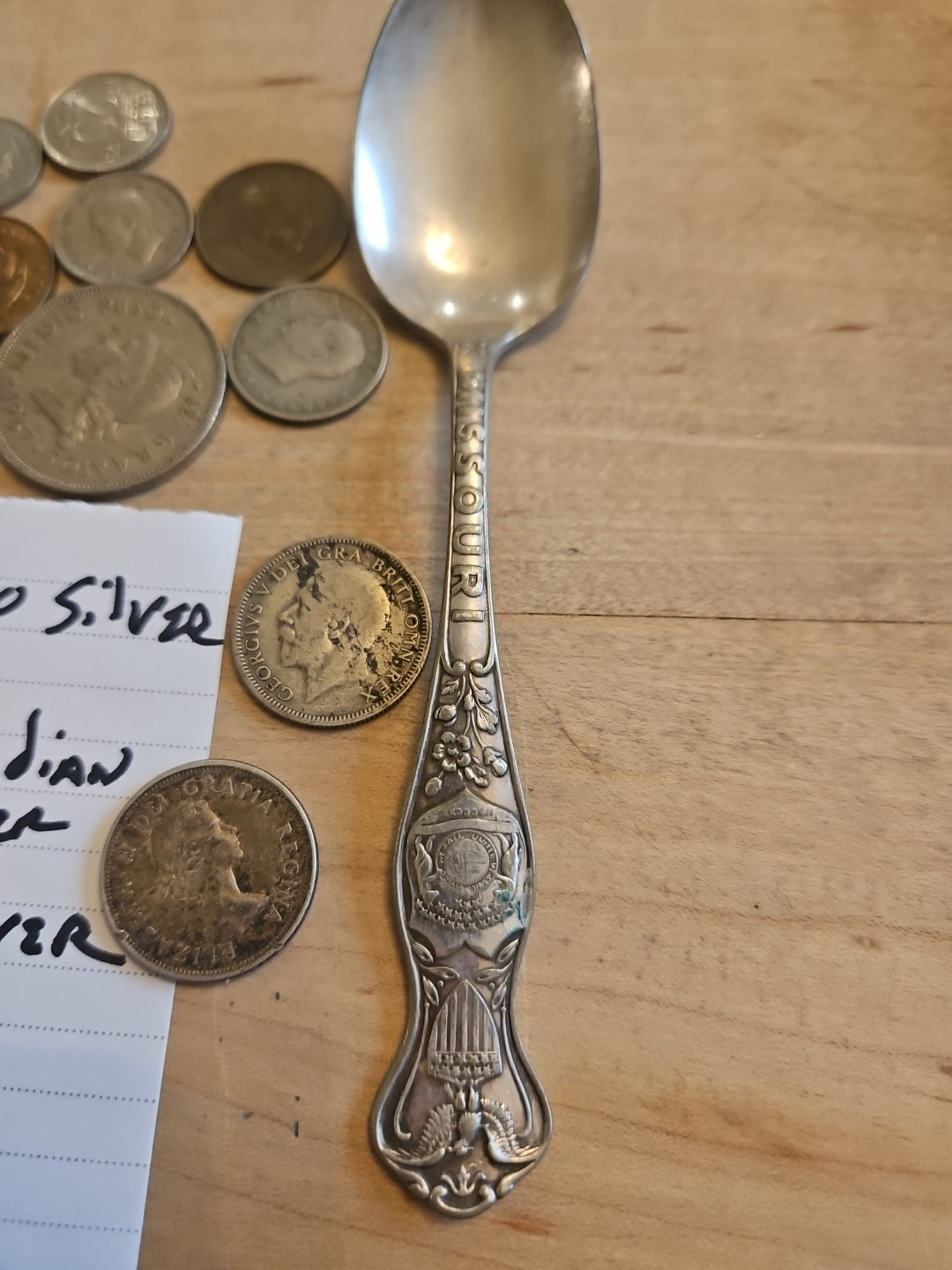 silver plated flatware. Foreign Coins Some Has Silver Content