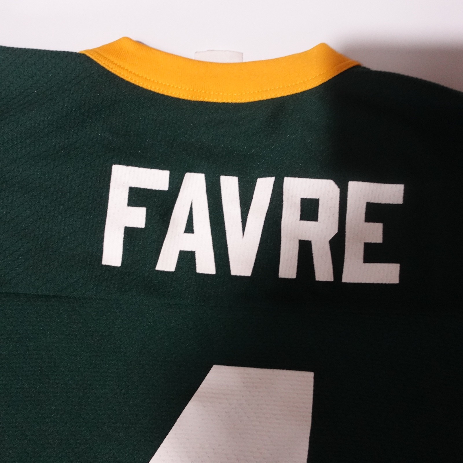 VTG 80′ 90′ Logo Athletic NFL Green Bay Packers Brett Favre #4 Jersey XL (Hole)