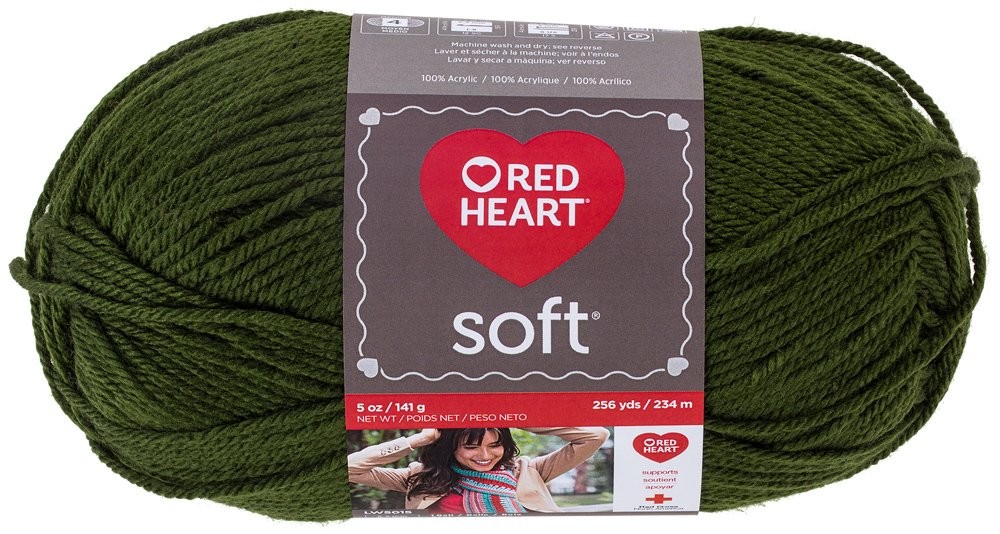 RED HEART Soft Yarn, Dark Leaf