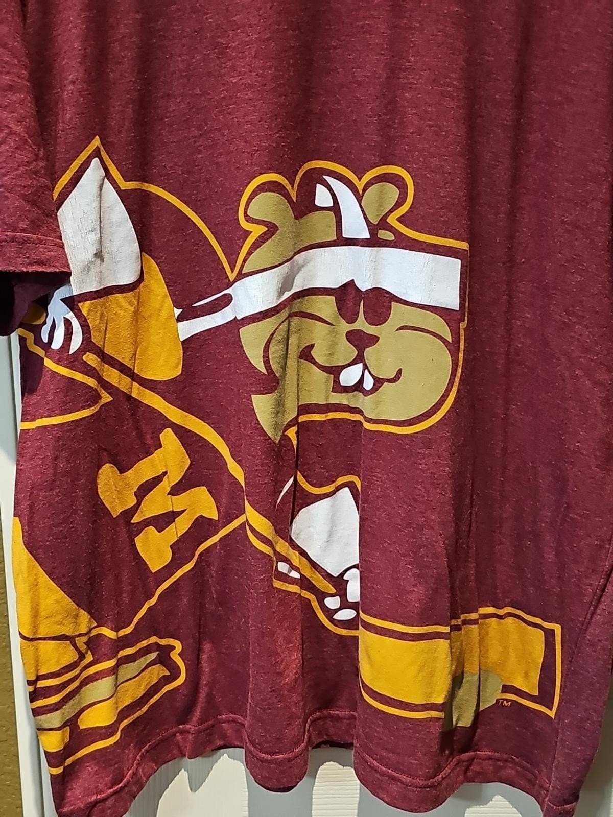 Nike Minnesota Golden Gophers Hockey Mens Size 2XL Maroon T-Shirt