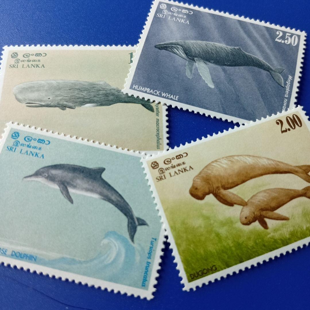 Foreign Stamp Sri Lanka 1983 Marine Mammal Marine Life 4V