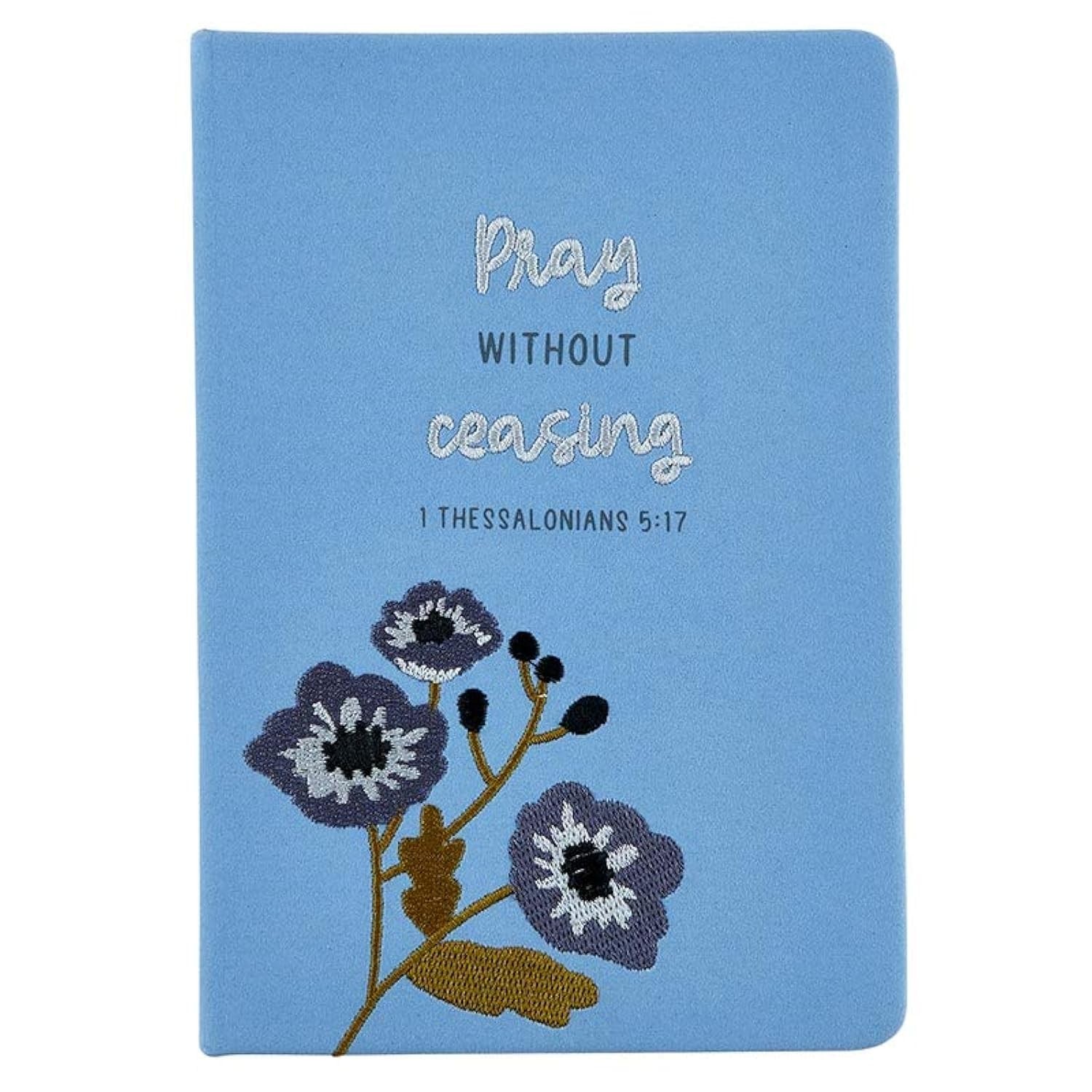 Creative Brands Journals – Embroidered Suede 140-Page Inspirational Hardcover