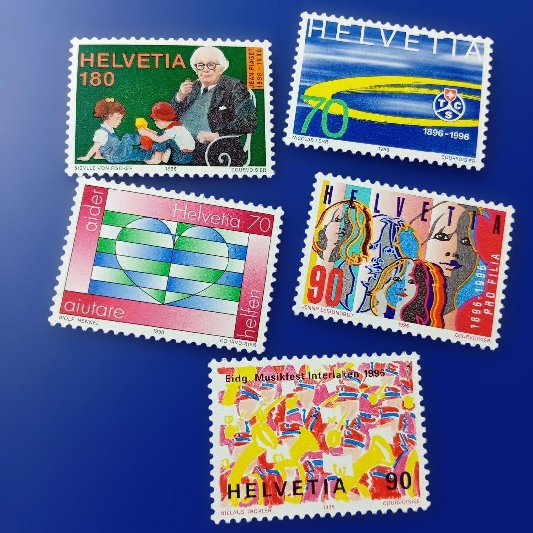 9764 Foreign Stamp Switzerland 1996 Anniversary of important events and people