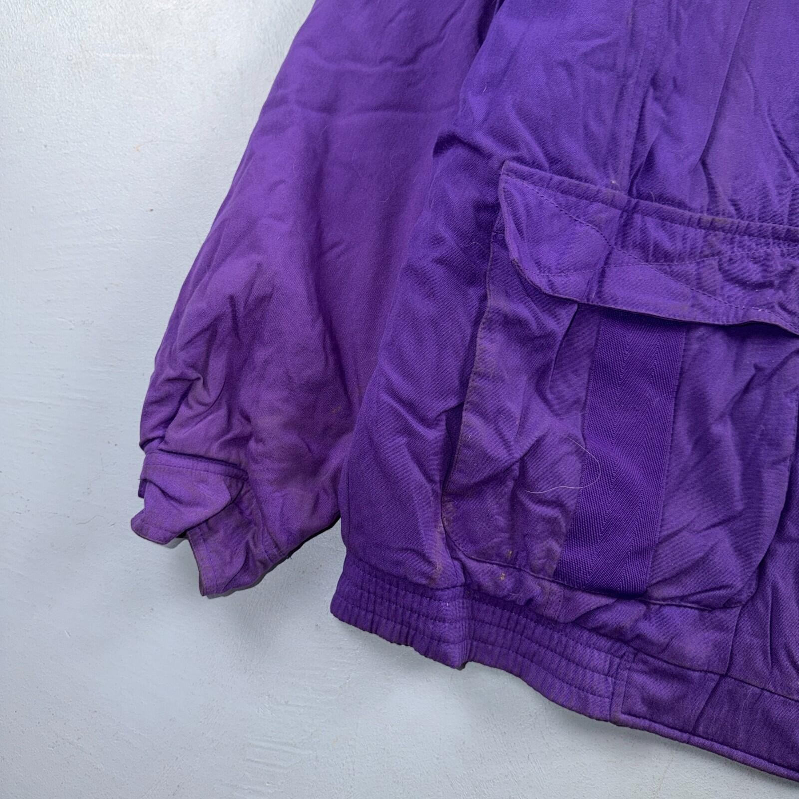 Nike VTG 90s University of Washington Huskies Team Jacket Puffer Large DIRTY