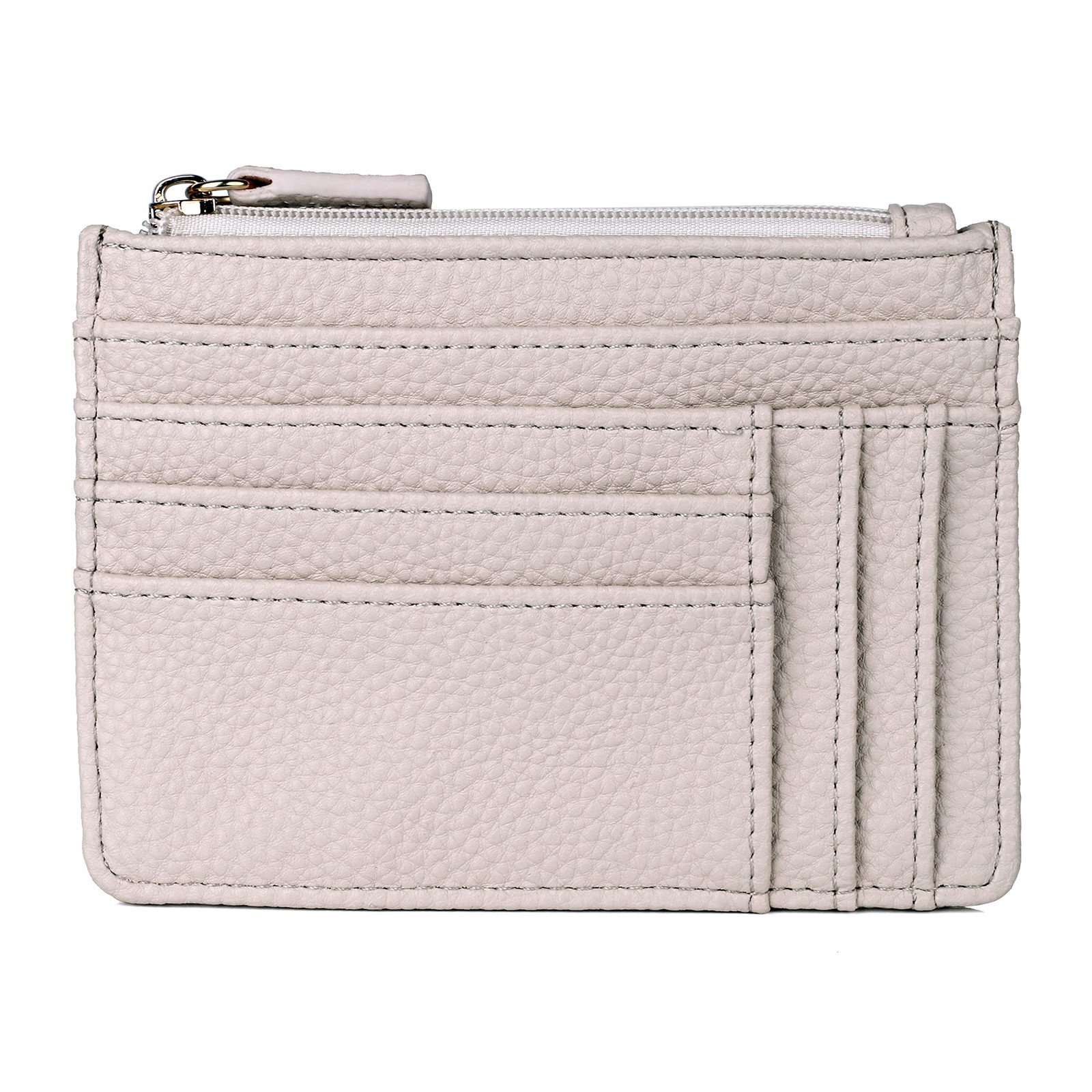 Julia Buxton Pebble RFID Pik-Me-Up¬Æ Slot Coin Pouch White Pepper