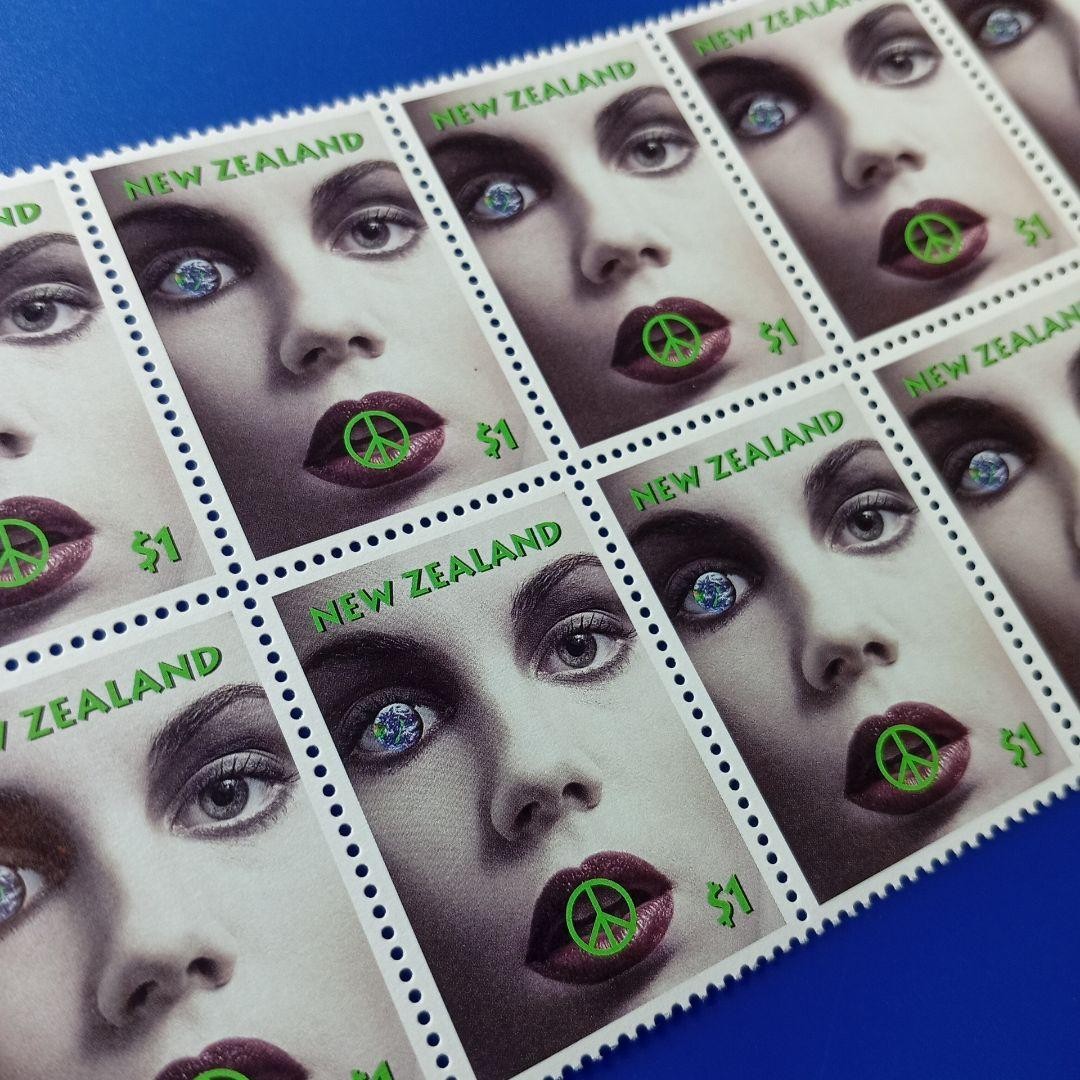 Foreign Stamps New Zealand 1995 Nuclear Disarmament Peace $1 10 sheets