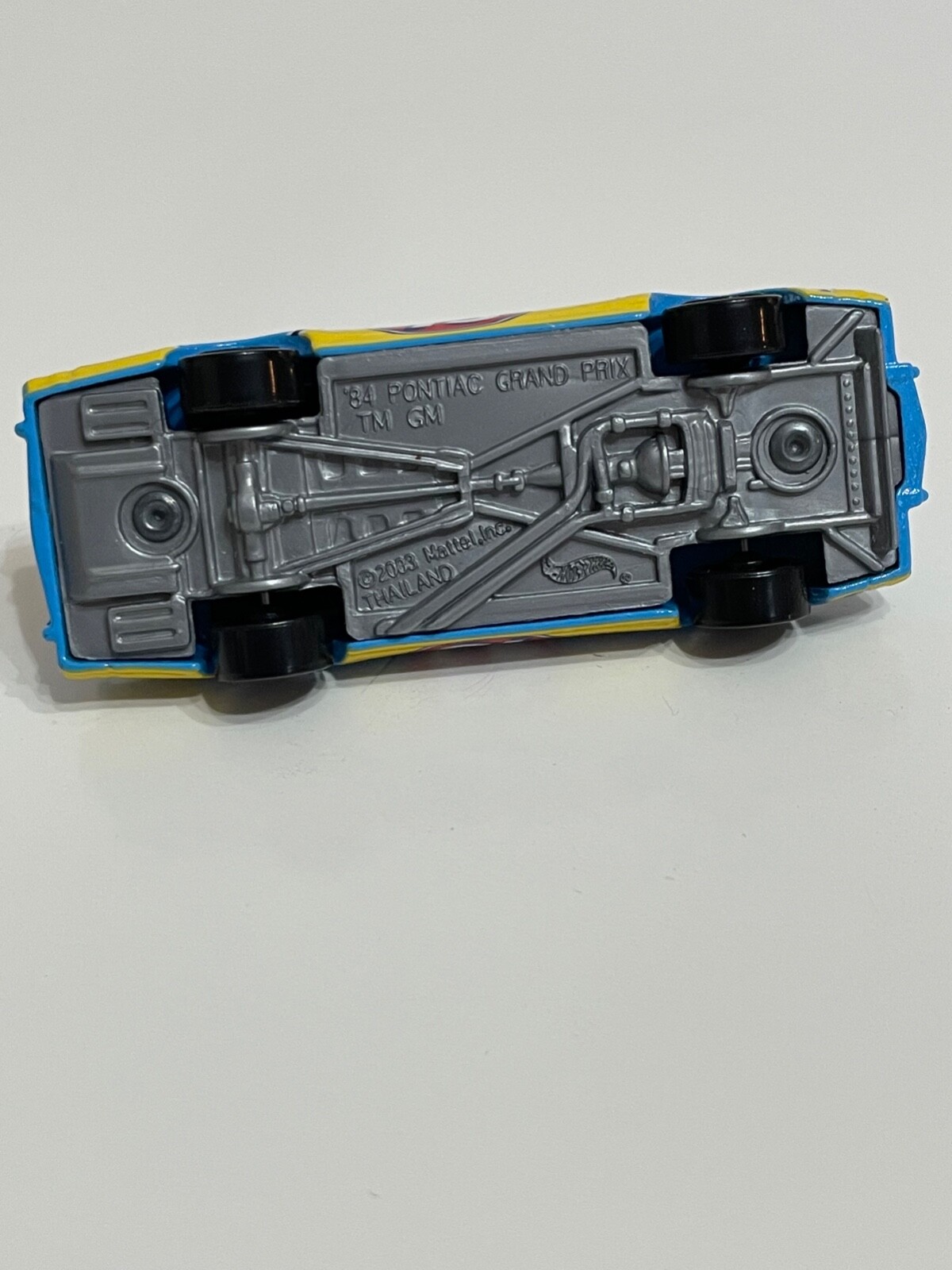 Mattel Hot Wheels #43 The King Richard Petty 84 Pontiac Grand Prix Blue Yellow