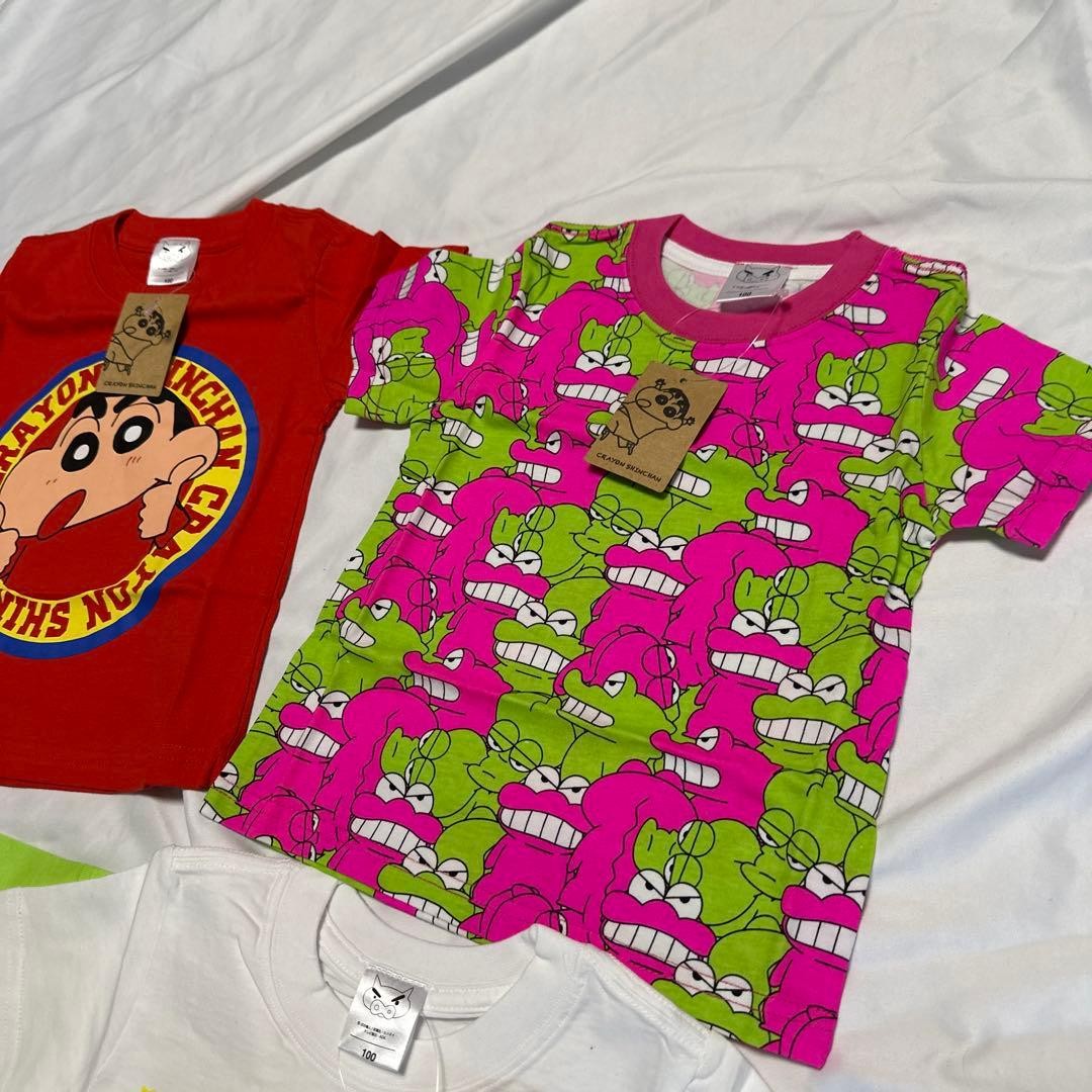 [120cm] Crayon Shin-chan/Waniyama-san T-shirt 25th Anniversary 5-piece set