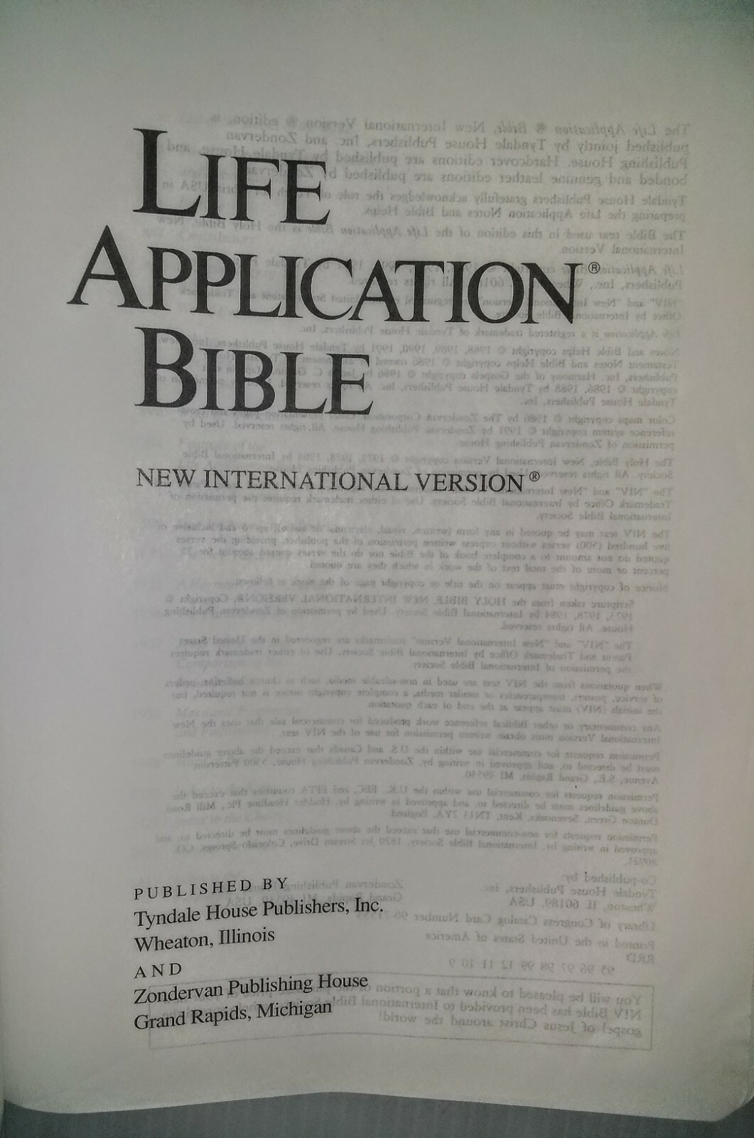 Bible Life Application Bible New International Version Burgundy Leather Bound