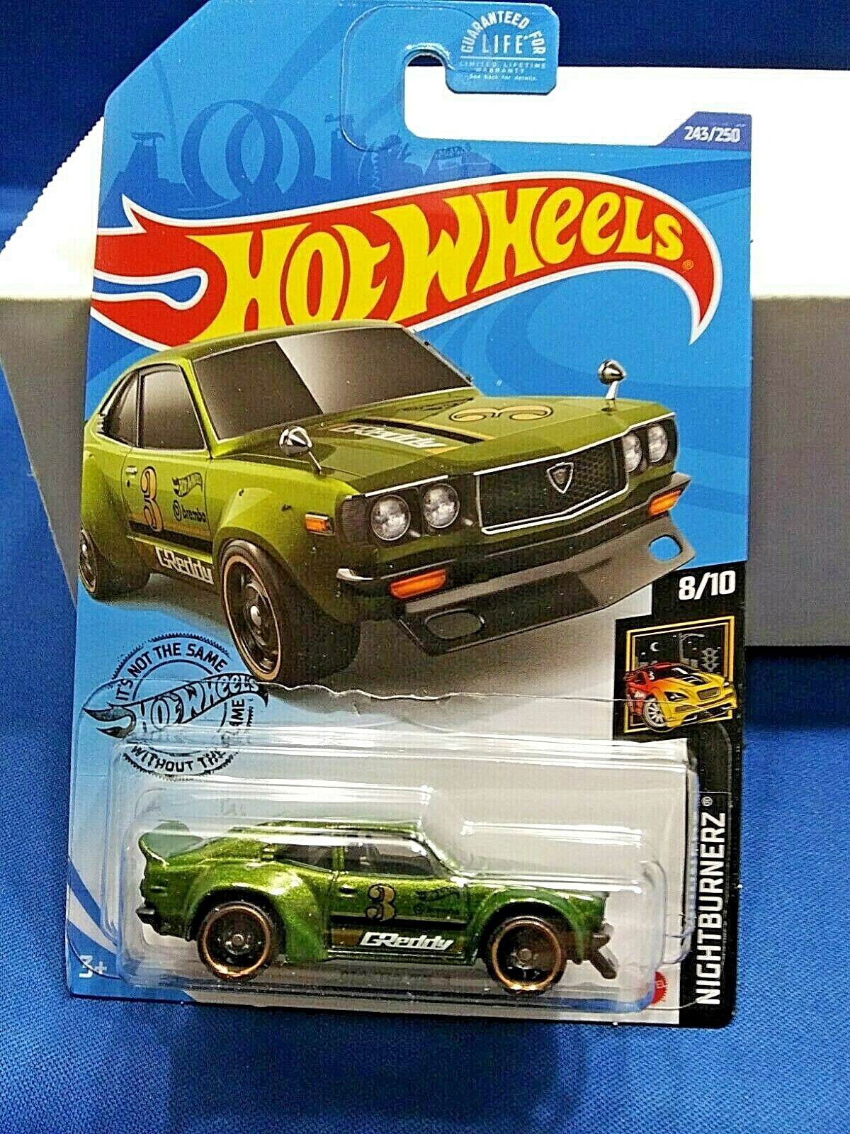 2020 Hot Wheels Mazda RX-3 Green Die-Cast 1:64 Scale Nightburnerz #8/10 Must See