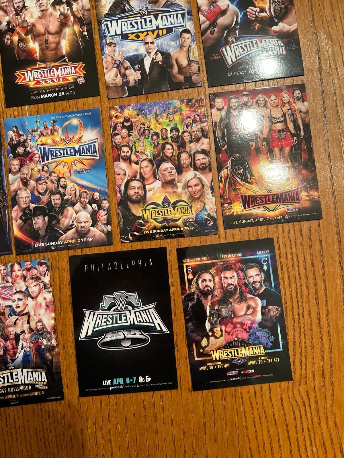 Wrestlemania FRIDGE MAGNETS 80s 90s 2000s 2010s 2020s WWF WWE hulk rock cena