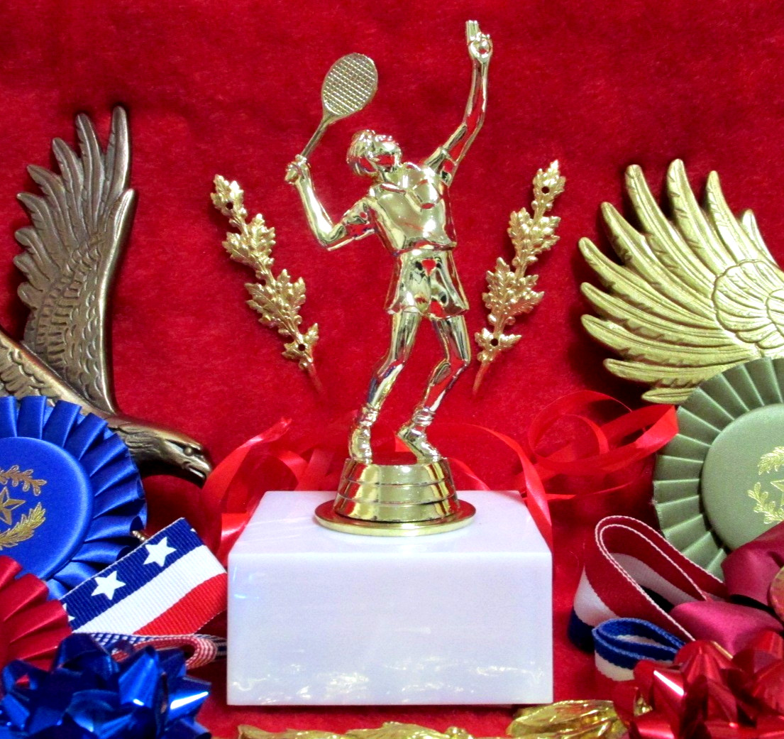 TENNIS Trophy, Boys Male, MVP Club Team Special Award, Marbelite Base FastShip