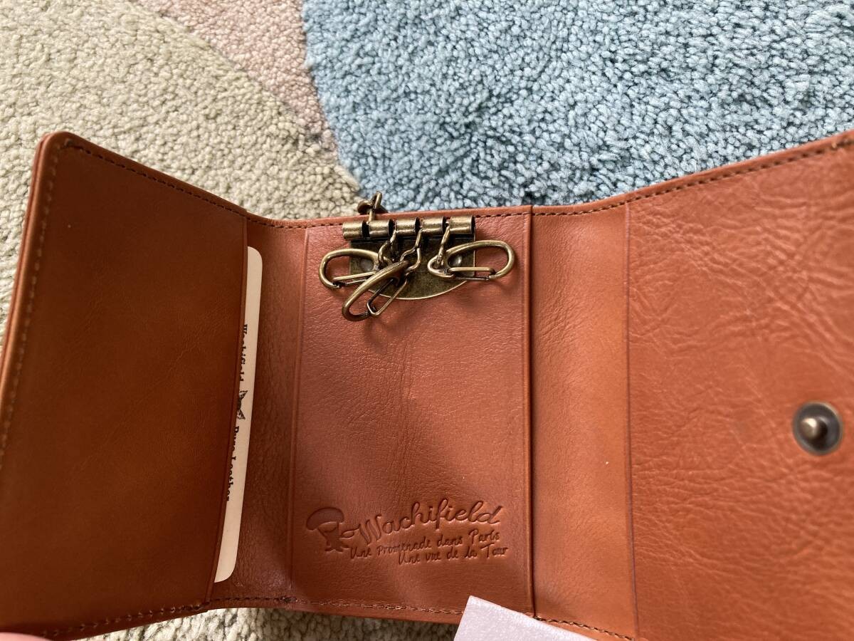 Wachifield Dayan Leather Key Wallet Coin Purse Character 3.1×3.9 inches