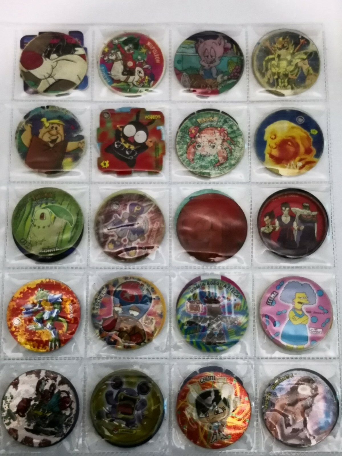 40 tazos pogs Mexico todas las generaciones 1994 hasta 2020 seiya + protector