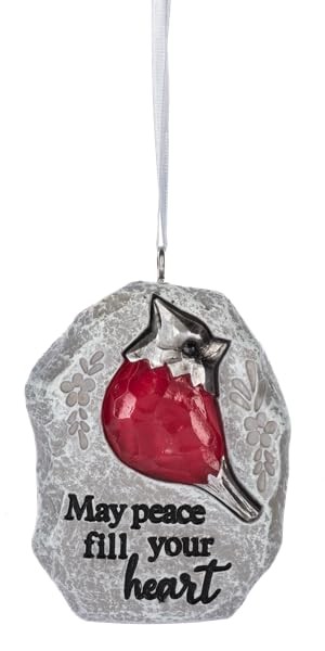 Ganz May Peace Fill Your Heart Ornament, 2.75-Inch, Multicolor