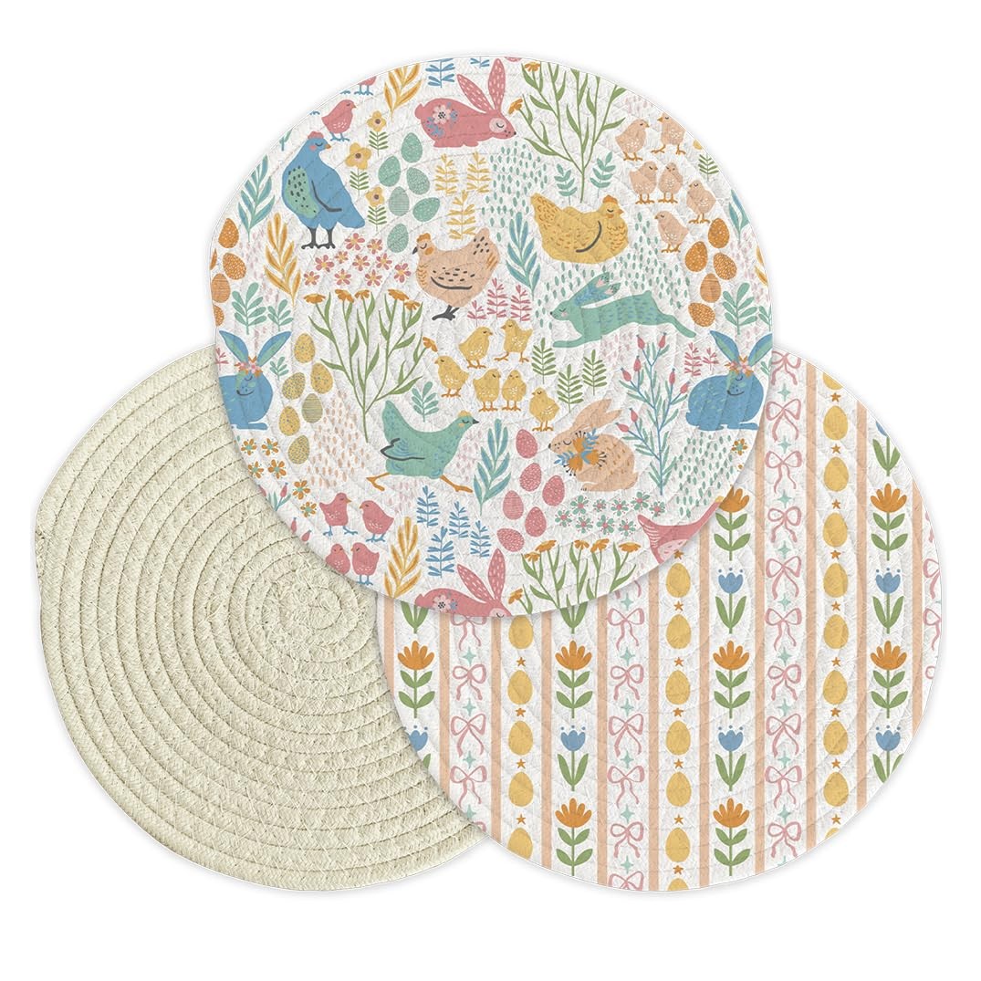 Springtime Friends Trivets