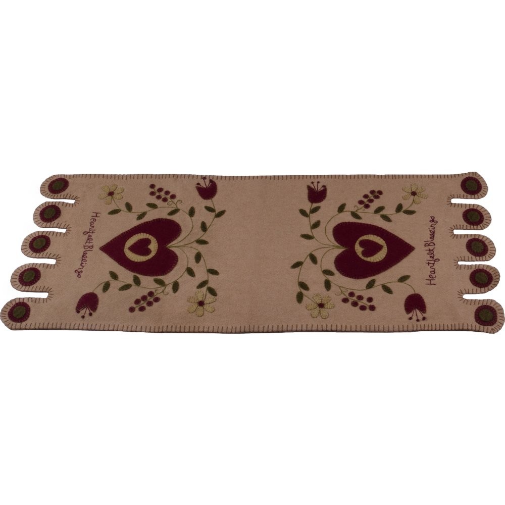 Home Collections by Raghu 14″x36″ Heartfelt Blessings Nutmeg Table Runner