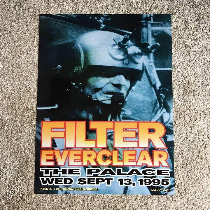 Frank Kozik Ed.100 Filter Everclear Artist Proof Signed Poster 1995 Used