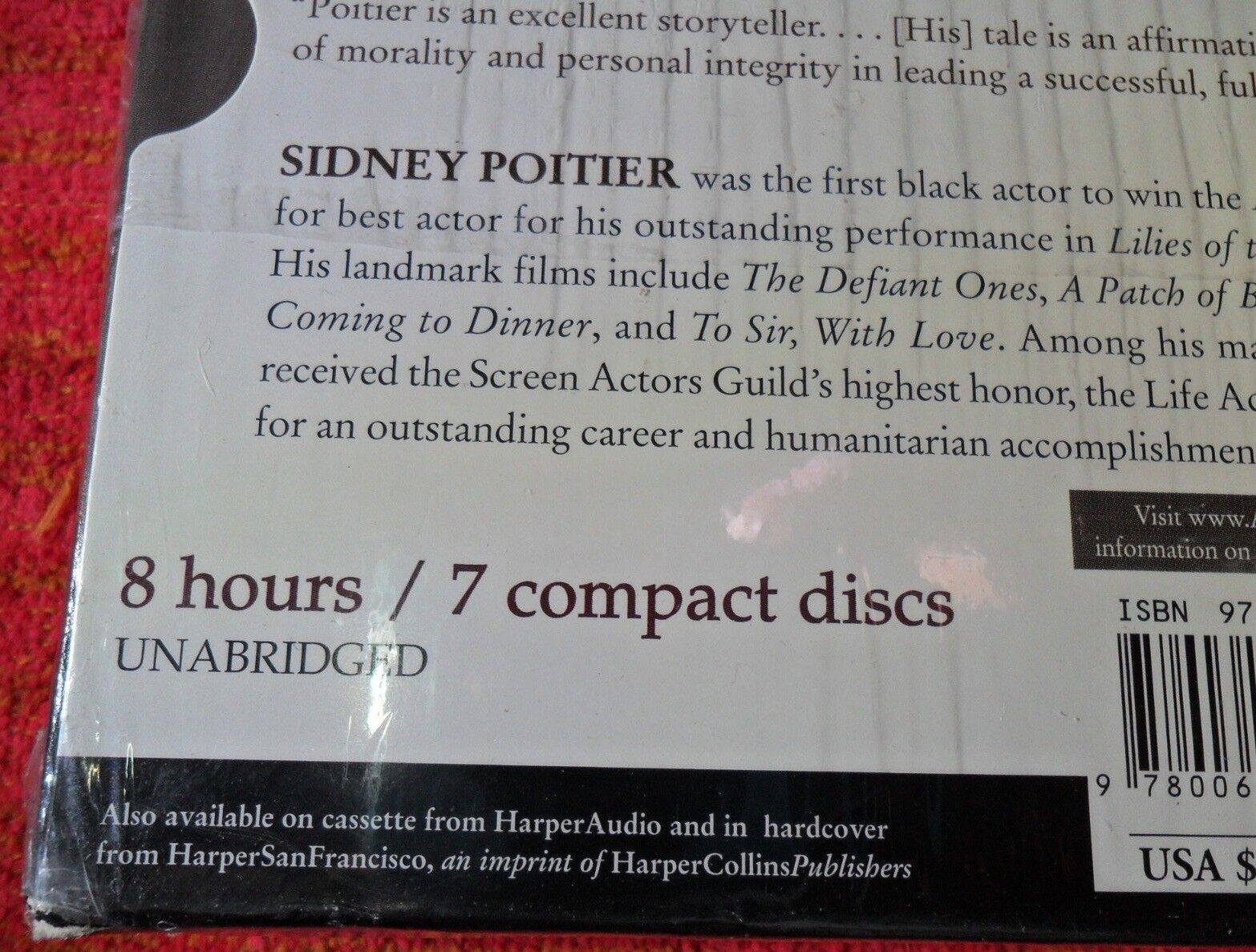 SIDNEY POITIER THE MEASURE OF A MAN 7 CD SET 2000 OPRAH’S BOOK CLUB – Brand New