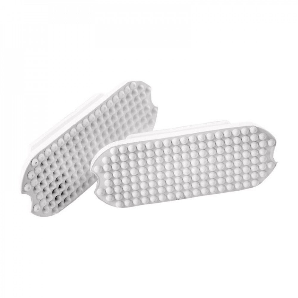 HORZE Rubber Stirrup Pads – White – 4.25
