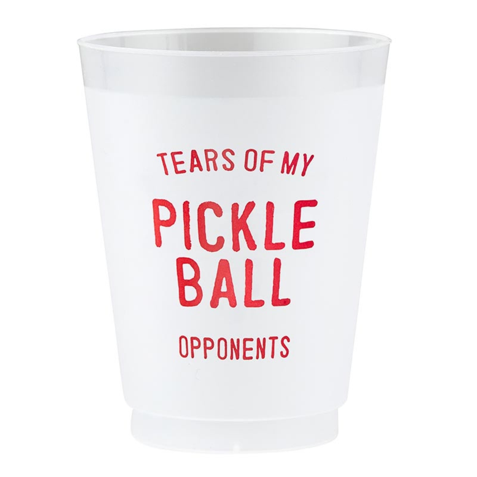 Santa Barbara Design Studio Pickleball Opponents Frost Flex Cups 16 oz 8 Pack