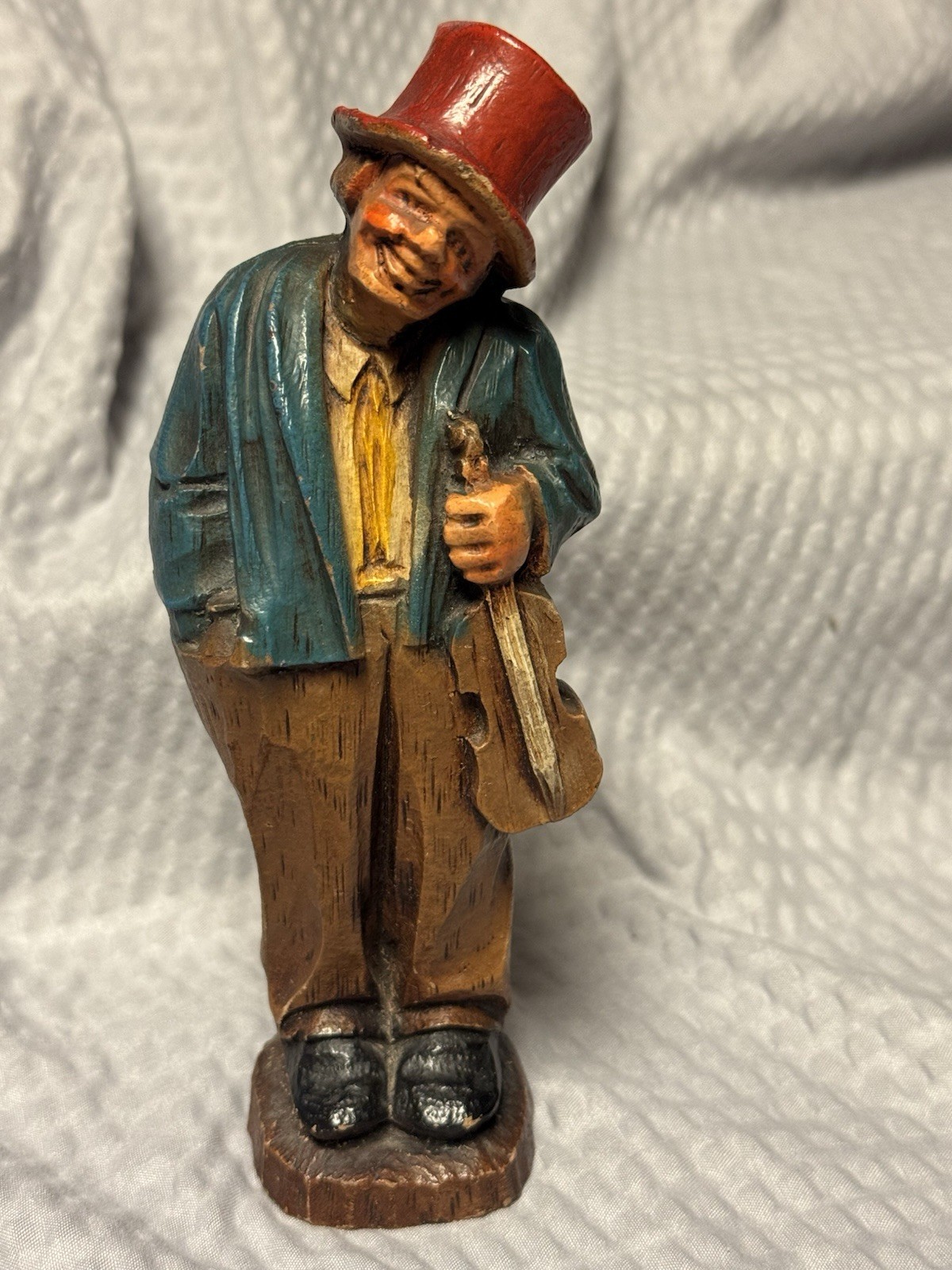 Vintage Hobo Folk Musician Violinist Figurine Collection Syroco Figurine