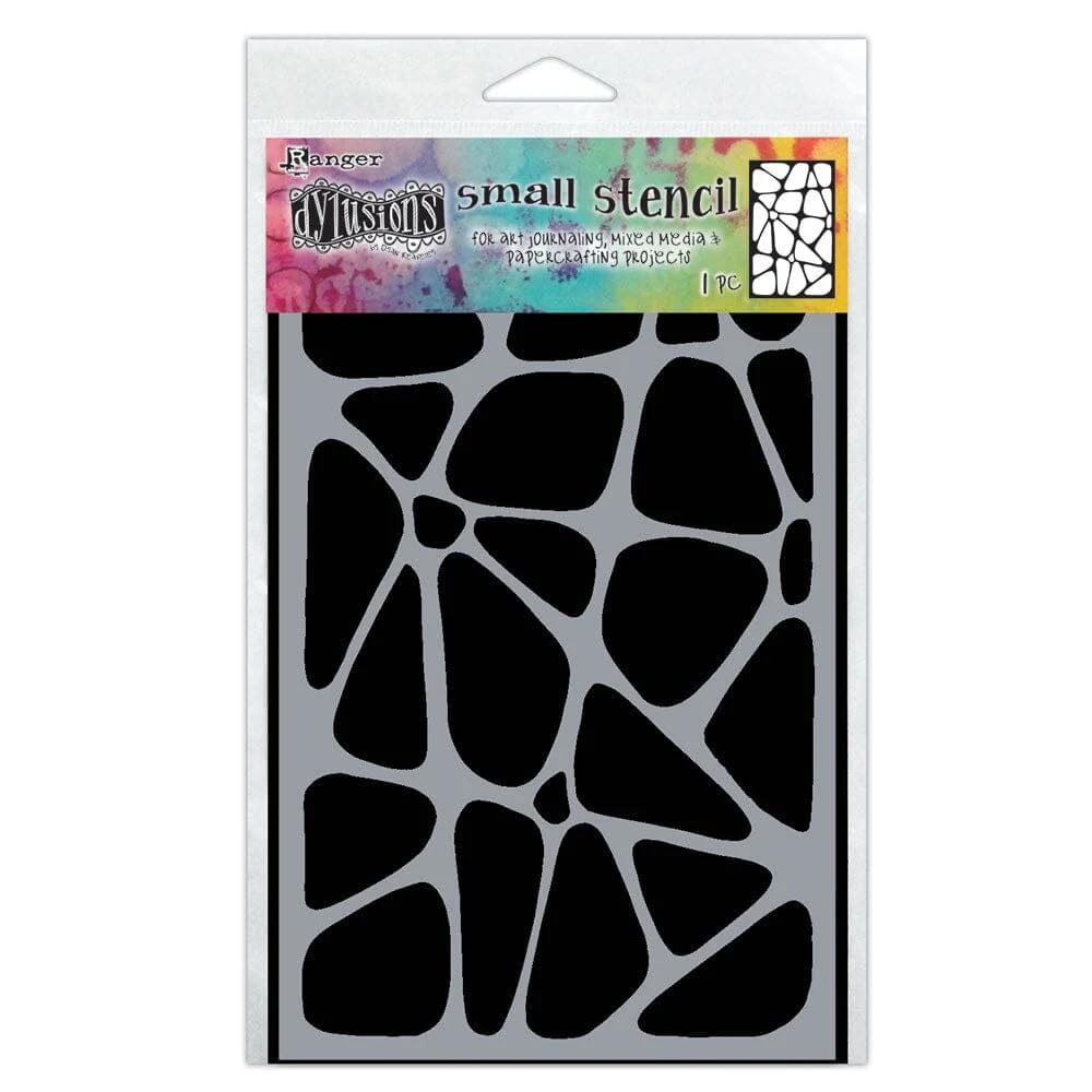 Dylusions stencil small – Crazy paving