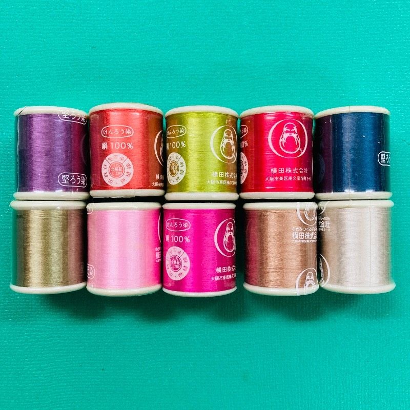 [New unopened product] [Set of 10] Daruma silk sewing thread #50 100m MT25
