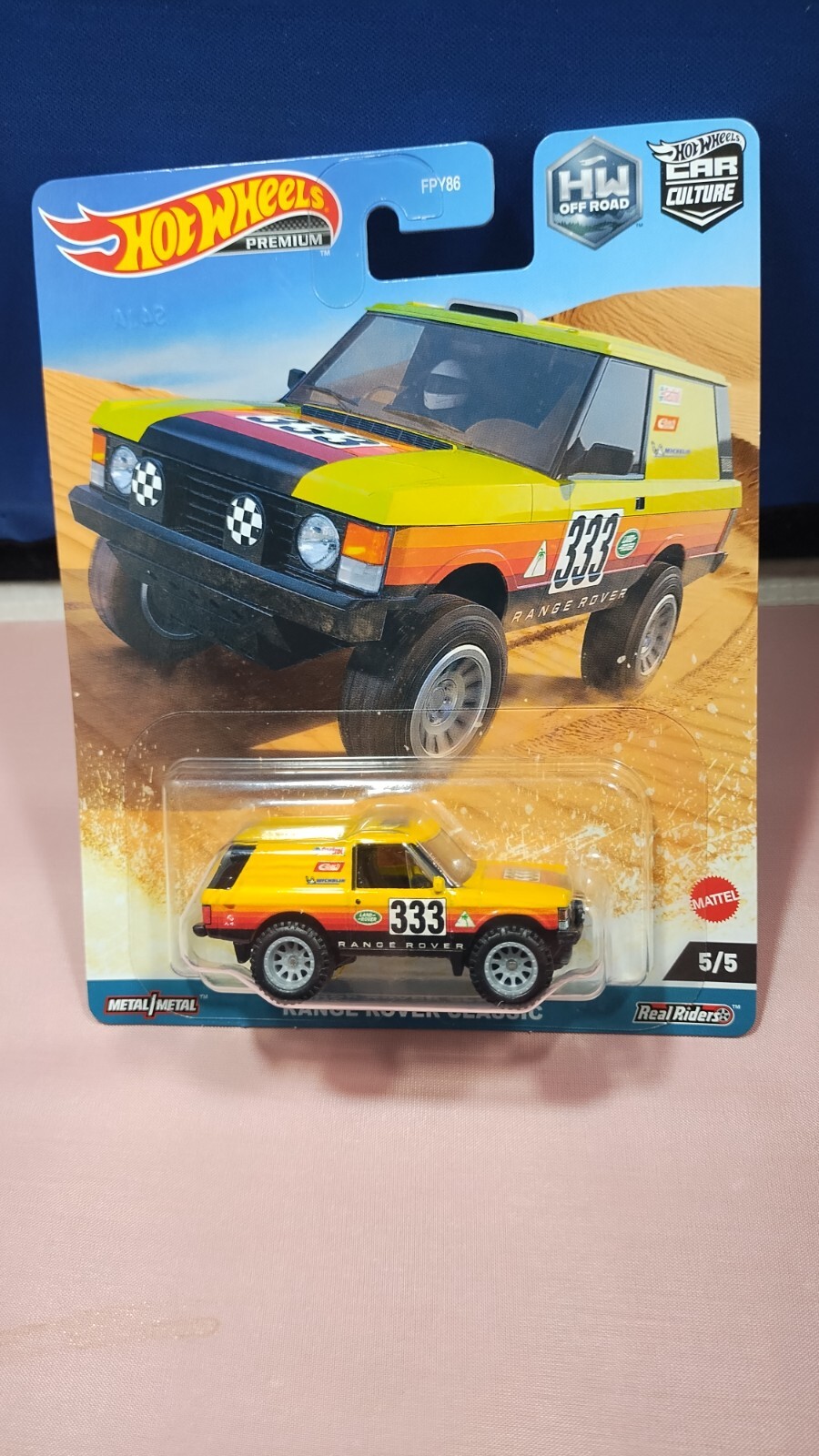HOT WHEELS PREMIUM CAR CULTURE RANGE ROVER CLASSIC REAL RIDERS HW OFF ROAD #5/5
