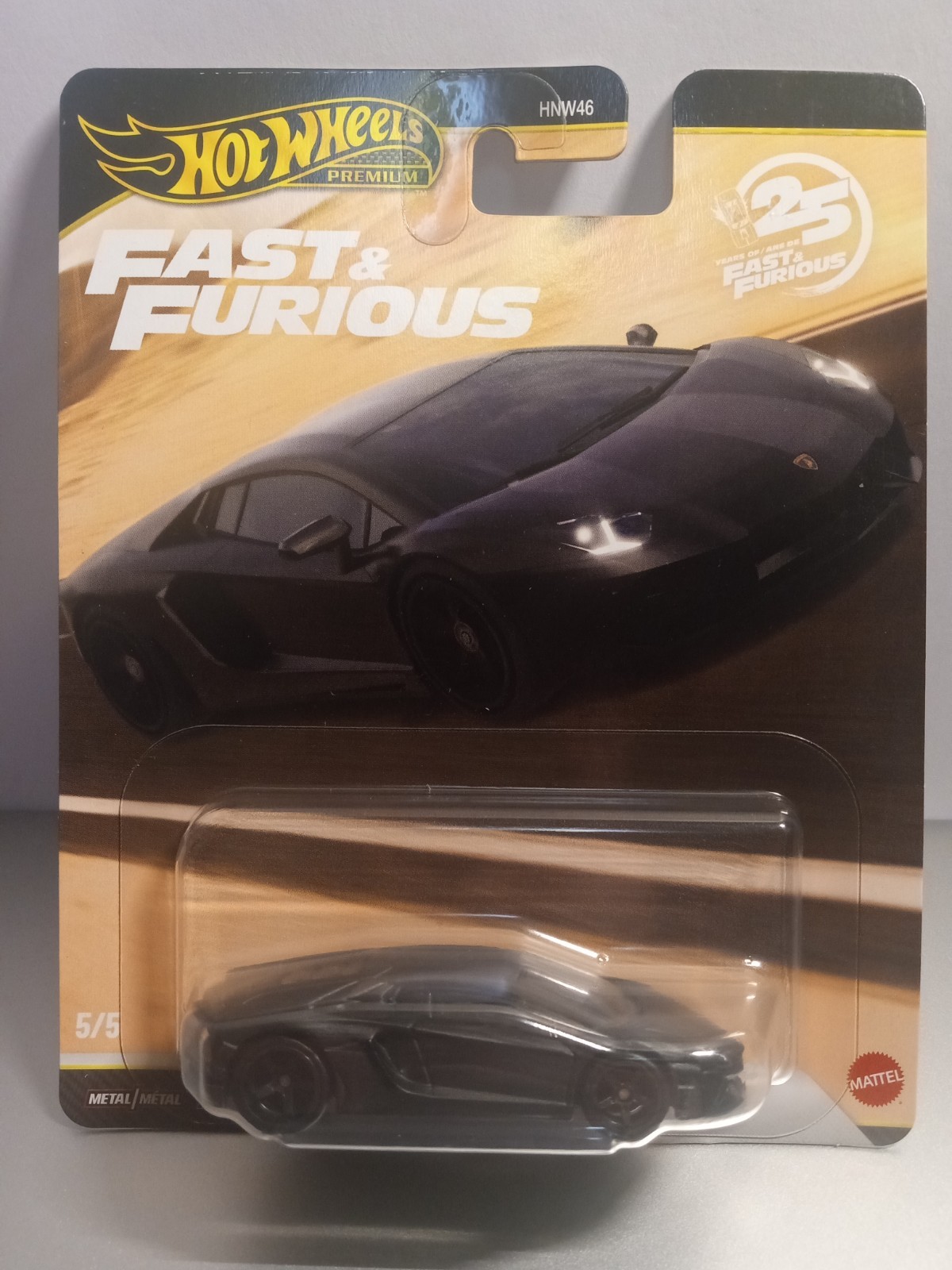 HW PREMIUM FAST & FURIOUS LAMBORGHINI AVENTADOR COUPE REAL RIDERS 25 YEARS NEW